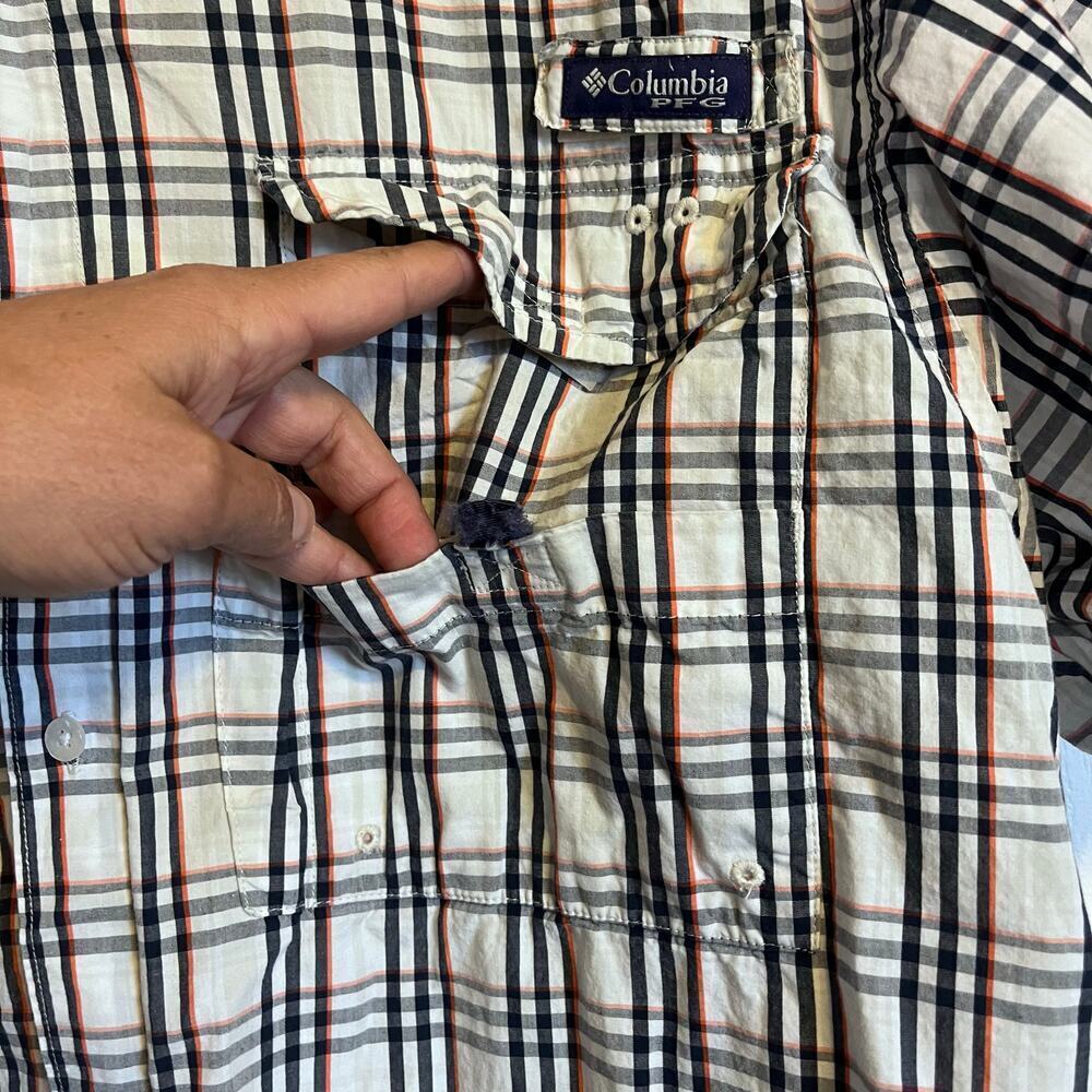 Super Bonehead/Columbia- PFG Plaid Shirt with Auburn Tiger logo - Picture 10 of 14
